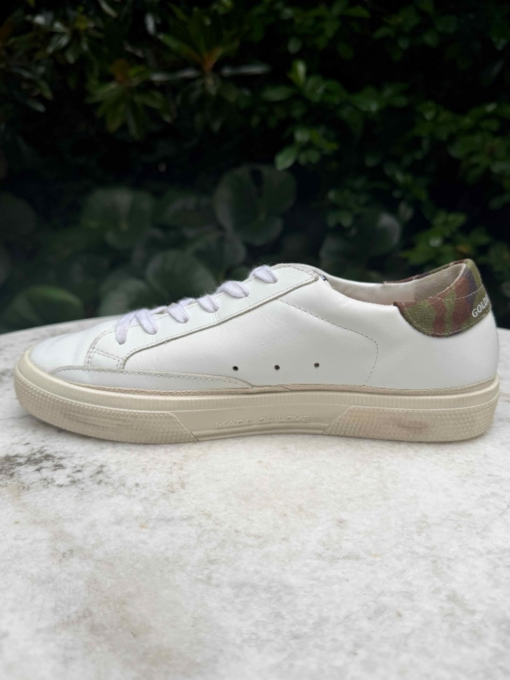Golden Goose May Women's Leather Sneakers, Size 37 Resort Luxe Casual - Picture 6 of 14